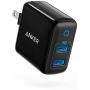 Anker Dual USB Wall Charger, PowerPort II 24W, Ultra-Compact Travel Charger with PowerIQ Technology and Foldable Plug, for iPhone XS/Max/XR/X/8/7/6/Plus, iPad Pro/Air 2/mini 4, Galaxy S9/S8/+ and More