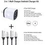 Android Phone Charger, 2 Port Wall Charger with Micro USB Cable Fast Charging Cord Compatible for LG V10 Flip Stylo 3 2 G3 G4 K10 K50 K40 K30 K20 Plus Q6,LG G Vista,Samsung Galaxy S7 S6 Edge S4 Note 5