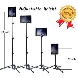 Ipad Tripod Stand, Vstyle Height Adjustable 20 to 60 Inch Tablet Tripod Mount For Ipad Pro 12.9"/11", Ipad Air 10.5", Ipad 9.7 and More 9.5" to 14.5" Tablet