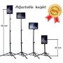 Ipad Tripod Stand, Vstyle Height Adjustable 20 to 60 Inch Tablet Tripod Mount For Ipad Pro 12.9"/11", Ipad Air 10.5", Ipad 9.7 and More 9.5" to 14.5" Tablet