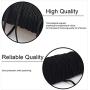 Black 1/4 Inch Width Braided Elastic Band Elastic String Cord Heavy Stretch High Elasticity Knit Elastic Band for Sewing Craft DIY - 10 Yards