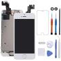 GULEEK for iPhone 5s/Se Screen Replacement White Touch Display LCD Digitizer Full Assembly with Front Camera,Proximity Sensor,Ear Speaker and Home Button Including Repair Tool and Screen Protector
