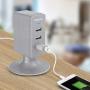 Multiple USB Charger (2 Pack), Overtime 3.1A 3-Port Desktop Charger Charging Station Multi Port Fast Wall Charger Hub Compatible with iPhone, iPad, Samsung, LG, Nexus, HTC and More – Silver