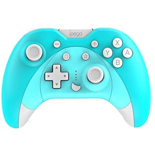 ipega-PG-SW023 Bluetooth Wireless Gamepad with Vibrating six-axis Function for N-Switch PS3 Galaxy S10/S10+ Galaxy S20 S20+5G LG Oppo VIVO MI Android Smartphone Tablet (Win 7 and Above) (Blue)