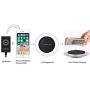 Wireless Charger Kit with Qi Charging Pad & iPhone Wireless Charging Receiver for iPhone 7/7 Plus/6S Plus/6 Plus/6S/6/5S/5/5C/SE (Included A Qi Receiver)