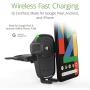 iOttie Wireless Car Charger Easy One Touch Wireless 2 Qi Charging CD Slot + Air Vent Combo Phone Mount for iPhone, Samsung Galaxy, Huawei, LG, Smartphones