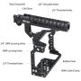 NITZE A7III/A7RIII Camera Cage for Sony A7III/A7RIII with Top Handle and HDMI Cable Clamp - SHT03B