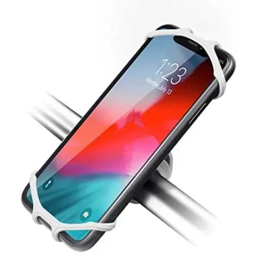 Newppon Bicycle Motorcycle Cellphone Holder : Sturdy Silicone Handlebar Cradle Mount fits for iPhone 11 Pro Max X XS XR 8 Plus, Samsung Galaxy or Any Smartphone 4" ~7" inches for Cycling Newppon Bicycle Motorcycle Cellphone Holder : Sturdy Silicone Handlebar Cradle Mount fits for iPhone 11 Pro Max X XS XR 8 Plus, Samsung Galaxy or Any Smartphone 4" ~7" inches for Cycling