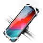 Newppon Bicycle Motorcycle Cellphone Holder : Sturdy Silicone Handlebar Cradle Mount fits for iPhone 11 Pro Max X XS XR 8 Plus, Samsung Galaxy or Any Smartphone 4" ~7" inches for Cycling