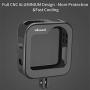 Ulanzi Aluminum Cage for Gopro Max,Protective Metal Case Frame Mount w Cold Shoe Mount for LED Light for GoPro Max