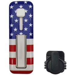 Finger Holder with Stand for Phones, AOLEY Cell Phone Grip | Finger Strap for iPhone Android Smartphone Car Holder Small Tablet (Stars and Stripes)