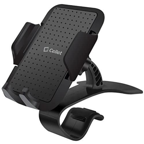 Cellet Universal Dashboard Phone Mount Smartphone Holder Clip w/ 360 Degree Rotation Compatible to Apple iPhone 11 Pro Max XS MAX XR X 8 8 Plus 7 Samsung Note 10 9 8 5 Galaxy S20 S20+ S20 5G S9 S8