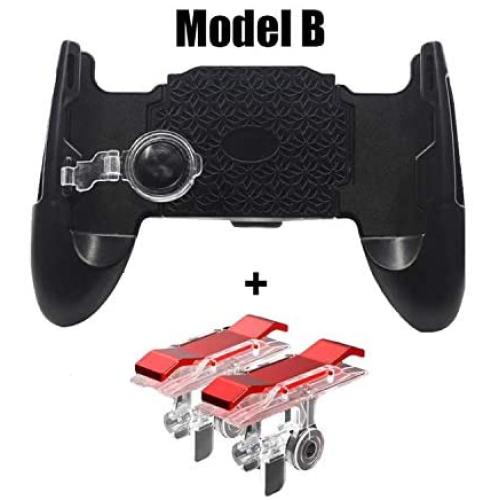 USB Game Controller, Moible Controller Gamepad Free Fire L1 R1 Triggers Mobile Game Pad Grip Joystick for Android Phone-Model B-