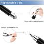 Stylus for iPad Pencil(3Psc), Lezgo 2 in 1 Universal Disc Stylus Touch Screen Pens for Touch Screens Apple/iPhone/Ipad pro/Mini/Air/Android/Surface All Capacitive Touch Screens-White/Black/Pink