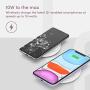 Wireless Charger 10W by Playa (Wireless Charging Pad Compatible w/iPhone SE, iPhone 11, Galaxy, Pixel, AirPods, More) No Power Adapter (Required)