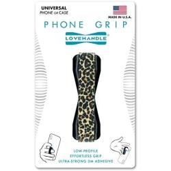 LoveHandle Universal Grip for Smartphone and Mini Tablet, Leopard Design Elastic Strap with Black Base
