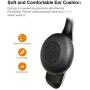 Bluetooth Headset, On-Ear Headphones with Noise Cancelling Mic, Hands-Free Wireless Headset for Office iPhone Samsung PC MAC Laptop