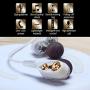 ZFD in-Ear Earphones, Wired Earphone Dual Driver Stereo Super Bass in-Ear Earphones with Mic Noise Isolating and Volume Control for Mobile Or PC Gaming,Black