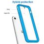 JETech Case for Apple iPhone SE 2020 2nd Generation, iPhone 8 and iPhone 7, 4.7-Inch, Shockproof Bumper Cover, Anti-Scratch Clear Back, Blue
