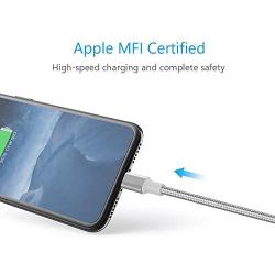 Lightning Cable, MFi Certified iPhone Cable- ilikable 3 Pack 3/6/10FT Nylon Braided iPhone Charger Cord Compatible with iPhone 11 Pro Xs Max XR X 8 8Plus 7 7Plus 6 6s SE iPad Air Pro