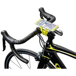 Global Gizmos Unisexs 45129 Bicycle Universal Power Mount |2-in-1 Phone Charger & Holder | Holds 3.5 to 6 Inch Mobile Screens| Easy to Attach | Bike Accessories Bank Holder, Yellow, 6inch