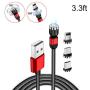 Magnetic Charging Cable, AMZLIFE 3 in 1 360°& 180°Rotation Magnetic Phone USB Cable Compatible with Mirco USB, Type C Smartphone and iProduct Device (1 Pack 3.3 ft)