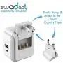 European Power Plug Adapter Travel Set by Ceptics, Safe Dual USB & USB-C - 2 USA Socket - Compact & Powerful - Use in Germany, France, Italy, UK - Includes Type E/F, Type C, Type G SWadAPt Attachments European Power Plug Adapter Travel Set by Ceptics, Safe Dual USB & USB-C - 2 USA Socket - Compact & Powerful - Use in Germany, France, Italy, UK - Includes Type E/F, Type C, Type G SWadAPt Attachments