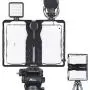 ULANZI U-Pad Metal Video Cage,Tablet Vlog Rig Stabilizer w 1/4 inch Screw Triple Cold Shoe Mount Compatible w iPad/iPad Pro/iPad Air/iPad Mini Tablets Vlogging Used On Microphone Video Light