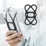 Sinjimoru Cell Phone Band Holder for Portable Charger, Elastic Rubber Silicone Band Lock Holder for Power Bank on iPhone, Security Strap Bike Mount. Silicone Band Holder, Black 3pc Sinjimoru Cell Phone Band Holder for Portable Charger, Elastic Rubber Silicone Band Lock Holder for Power Bank on iPhone, Security Strap Bike Mount. Silicone Band Holder, Black 3pc
