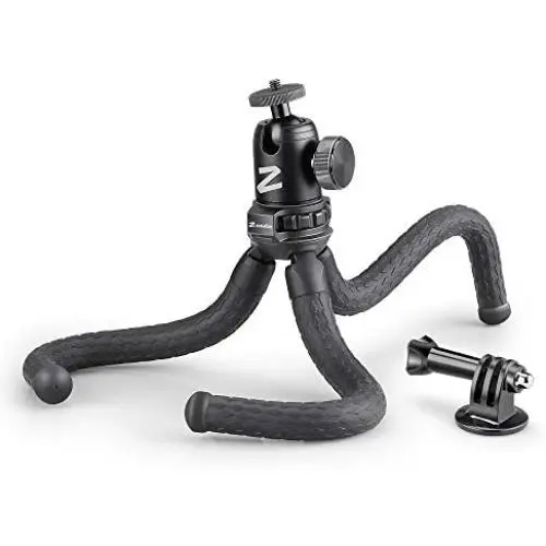 Zeadio Flexible Camera Tripod Kits, with Metal Ball Head Mount and Adapter for Camera,Camcorder, DSLR, Gopro Action Cameras etc Zeadio Flexible Camera Tripod Kits, with Metal Ball Head Mount and Adapter for Camera,Camcorder, DSLR, Gopro Action Cameras etc