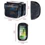 MARXIAO Bicycle Bag Front Beam Bag with Tube Bag, Mountain Bike Bag Saddle Bag Touch Screen Mobile Phone Bag Accessories Riding Equipment