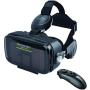 VR Headset Virtual Reality Headset 3D Glasses with 120°FOV, Anti-Blue-Light Lenses, Stereo Headset, for All Smartphones with Length Below 6.3 inch Such as iPhone & Samsung HTC HP LG etc. (V7.0 -BR)