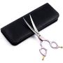 Moontay 6.5" Professional Curved Pet Grooming Scissor, Dog Cat Grooming Shear/Scissor with Ultra-Light Aeronautical Aluminum Handle, 440C Japanese Stainless Steel Grooming Scissor