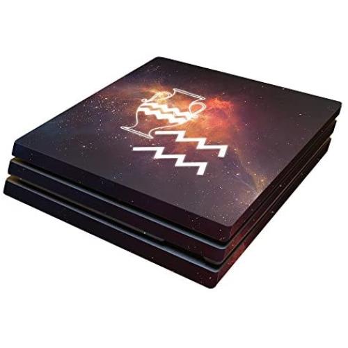 MightySkins Skin Compatible with Sony PS4 Pro Console - Aquarius | Protective, Durable, and Unique Vinyl Decal wrap Cover | Easy to Apply, Remove, and Change Styles | Made in The USA