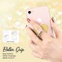 Cellphone Ring Holder Finger Kickstand (2 Pack) - ifab 360° Rotation/Sturdy/Reusable/Grip/Stand/Universal - Compatible with All Model Phones - Gold Heart