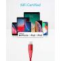 iPhone 11 Charger, Anker USB C to Lightning Cable [6ft Apple MFi Certified] Powerline+ II Nylon Braided Cable for iPhone 11/11 Pro / 11 Pro Max/X/XS Max/XR / 8 Plus, Supports Power Delivery
