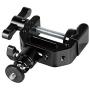 CAMVATE Heavy-Duty C Clamp Articulated 1/4"-20 Ball Head Support Holder (Black Locking Knob)