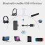 TOKSEL Bluetooth Adapter for Nintendo Switch/Switch Lite PS4 PC, Dual Stream USB C Audio Transmitter Adapter with Low Latency, in-Game Voice Chat Compatible with AirPods PS4 Bose Sony