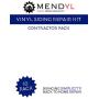 Mendyl Vinyl Siding Repair Kit, Cover Any Cracks, Holes, or Blemishes on Vinyl Siding - 10 Patches