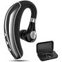Bluetooth Headset COMEXION V5.0 Bluetooth Earpiece with Mic and Mute Key Wireless Noise Reduction Business Earphone for Driving/Meeting/Listening