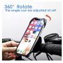 HOPENE Bike Phone Mount, Detachable Bicycle Motorcycle Phone Mount Silicone Cell Phone Bike Holder Handlebar Cradle for iPhone 11 Pro Max SE/X/XS MAX/XR/8/8 Plus, Samsung S20 S10/S10e