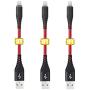 Short iPhone Charger Cable 1ft, CyvenSmart 3Pack 1Foot Lightning Cables, Nylon Braided Data Sync iPhone USB Charging Cable Cord for iPhone 11/11 Pro / 11 Pro Max/XS/XS Max/XR/X / 8, iPad Mini.