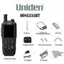 Uniden MHS335BT 6W Class D Floating Handheld VHF Marine Radio with Bluetooth, Text Message Directly To Other Vhf Text Message Capable Radios, IPX8 Submersible Design