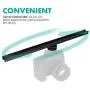 Movo DSE16 Cold Shoe Extension Bar Bracket - Metal Cold Shoe Rail with Dual Sided Mounting - for Lights, Monitors, Microphones and More (16") Movo DSE16 Cold Shoe Extension Bar Bracket - Metal Cold Shoe Rail with Dual Sided Mounting - for Lights, Monitors, Microphones and More (16")