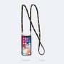 Bandolier Sarah Crossbody Phone Case and Wallet - Black Leather with Gold Detail - Compatible with iPhone 8 Plus, 7 Plus, 6 Plus, 6s Plus Only
