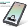 CasemartUSA Phone Case for [LG Stylo 6], [Fuze Series][Black] Shockproof Defender Transparent Protective Bumper Cover for LG Stylo 6 (Cricket, Boost, Sprint, T-Mobile, Metro, Verizon)