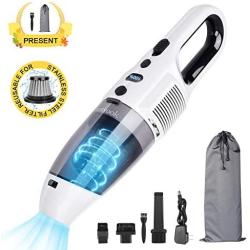 Handheld Vacuum Cordless Vacuum Cleaner Upgraded 7000PA Portable Lightweight Rechargeable Wet Dry Cyclonic Suction Hand Vacuum with Power Display for Home Pet Hair Car Cleaning