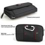 VIIGER Multipurpose Canvas Belt Pouch with Belt Loop Pouch Bag Smartphone Carrying Case Phone Belt Holder Holster iPhone 11 Pro Max Holster Case Molle Waist Bag for iPhone 11,11 Pro,XR,8 Plus,Black