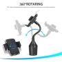 Car Phone Mount,Universal Smart Phone Adjustable Automobile Cup Holder Phones Mount for iPhone 11 pro/Xs/Max/X/XR/8/7/6 Plus Samsung Galaxy S10/S9/S8 Note 9 Nexus Sony、HTC、Huawei、LG and All Smartphone