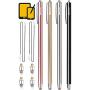 Dimples Excel Stylus Pens for Touch Screens Long Stylus Pen for Ipad Stylist Pens for Tablets Tablet Pen Cell Phone Stylus Tablet Stylus for Touch Screens